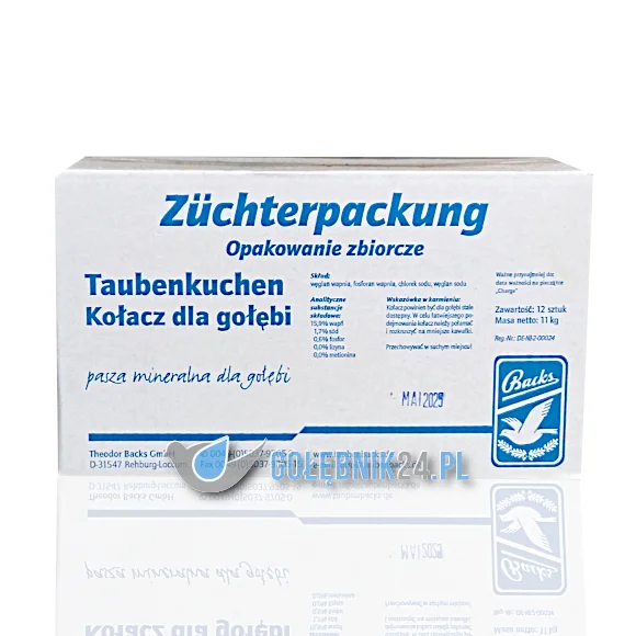 Backs - Taubenkuchen (kostki, kołacz) - 12-pak - 11 kg