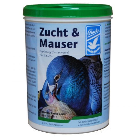 Backs Zucht Mauser 500 g preparat na rozpłód i pierzenie gołębi