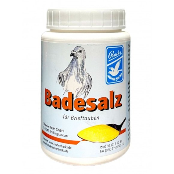 Backs - Badesalz 600 g – sól do kąpieli dla drobiu i ptaków ozdobnych